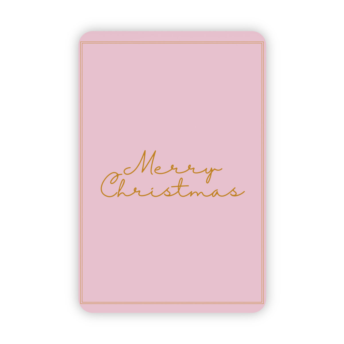 Kerstkaarten | Set van 20 met goudfolie