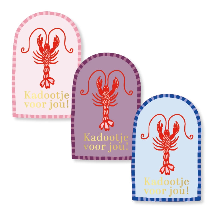 Cadeaustickers | Kadootje voor jou 10 stuks goudfolie