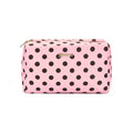 Toilettas | Polkadots roze bruin