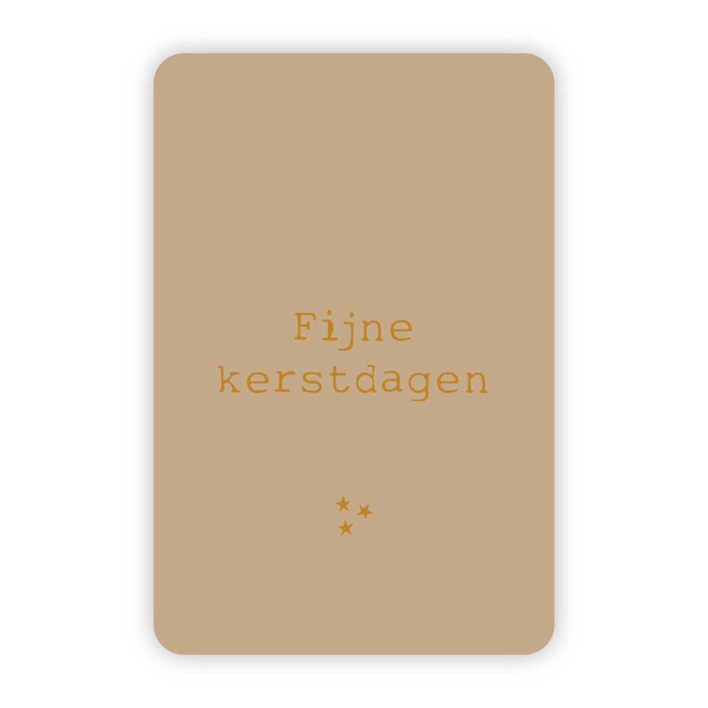 Kerstkaarten | Set van 10 met goudfolie