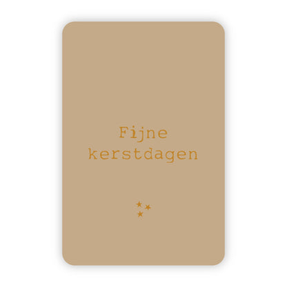 Kerstkaarten | Set van 10 met goudfolie