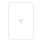 Wenskaart | Blanco hartje