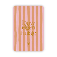 Wenskaart | Jouw eigen huisje goudfolie