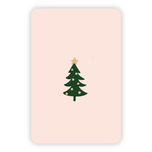 Kerstkaart | Blanco kerstboom
