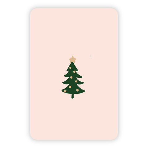 Kerstkaart | Blanco kerstboom