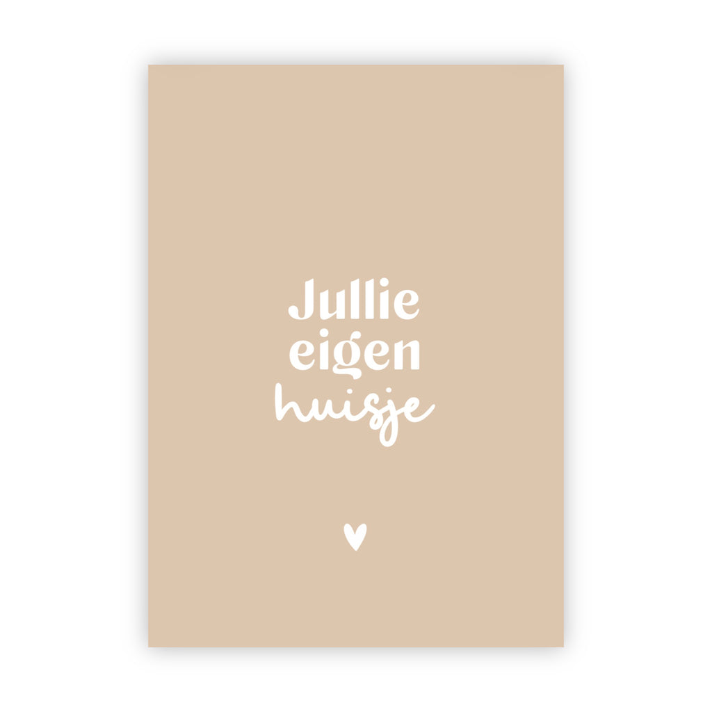 Dubbele wenskaart | Jullie eigen huisje
