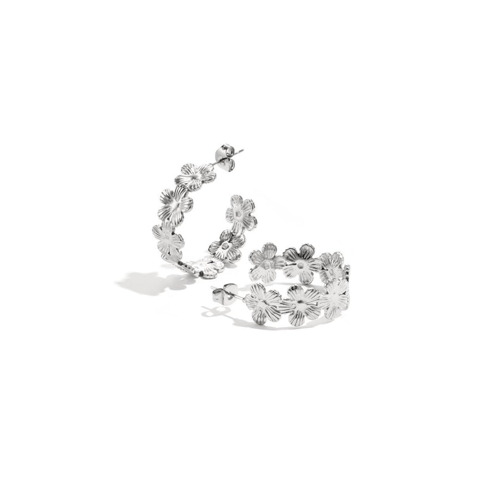 Oorbellen | Fleur zilver