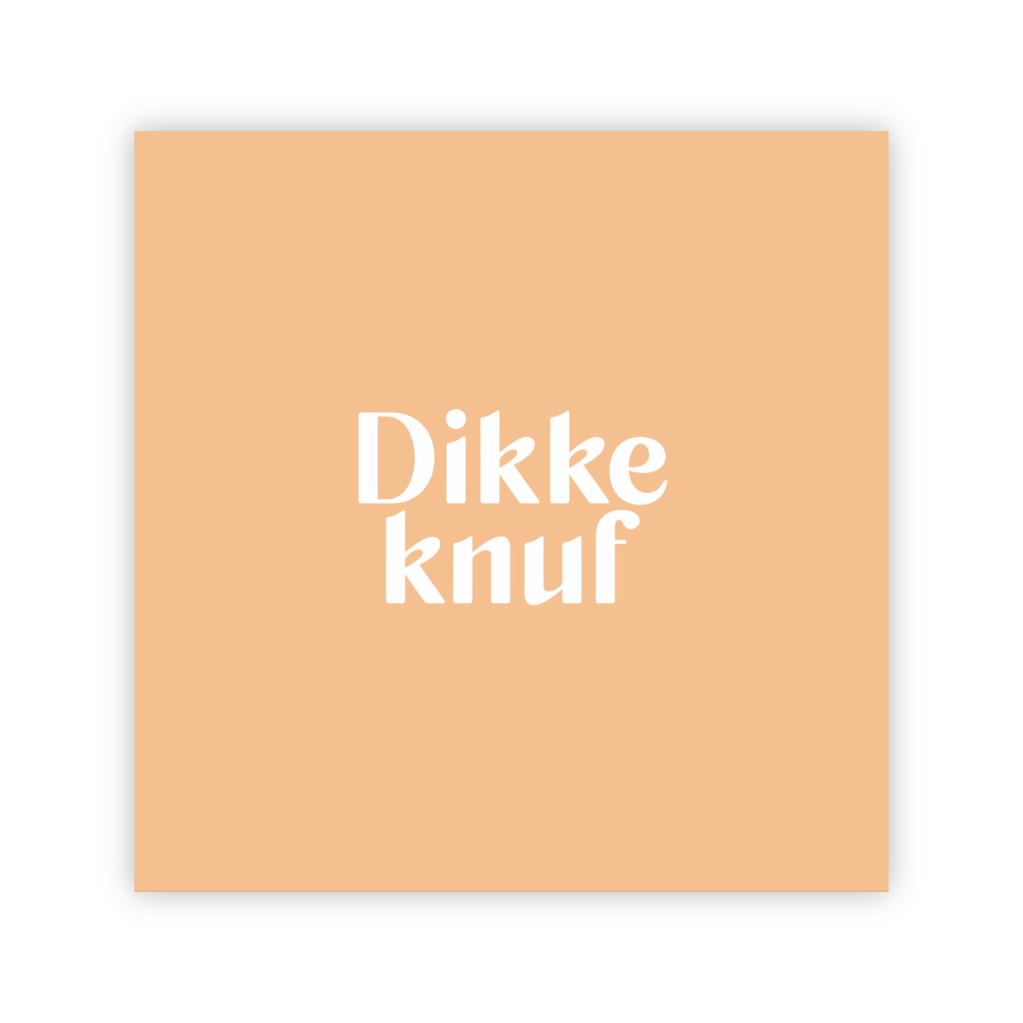 Dubbele wenskaart | Dikke knuf