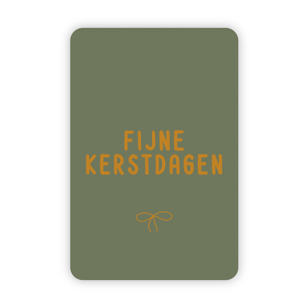 Kerstkaarten | Set van 20 met goudfolie