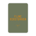 Kerstkaart goudfolie | Fijne kerstdagen
