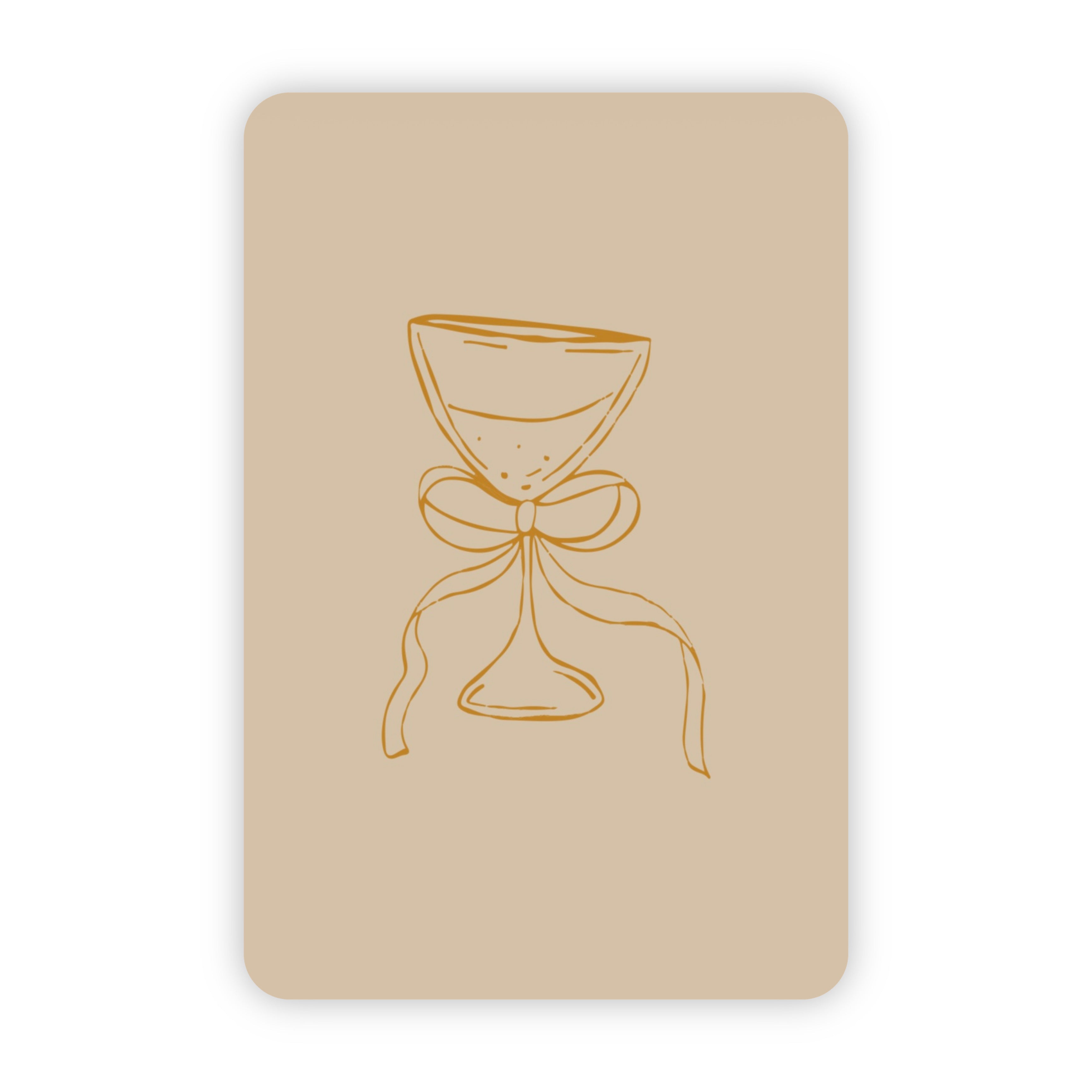 Wenskaart | Blanco cocktail goudfolie