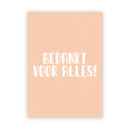 Dubbele wenskaart | Bedankt voor alles