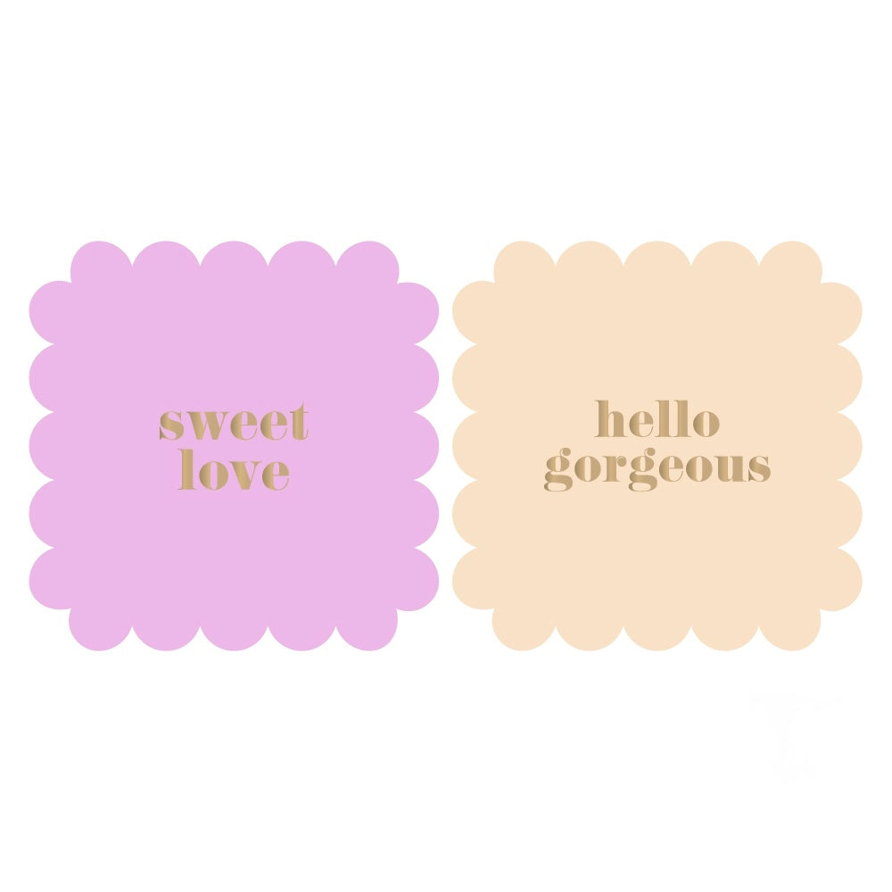 Cadeaustickers | Sweet 10 stuks goudfolie
