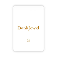 Wenskaart | Dankjewel goudfolie