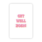 Minikaart | Get well zoen!