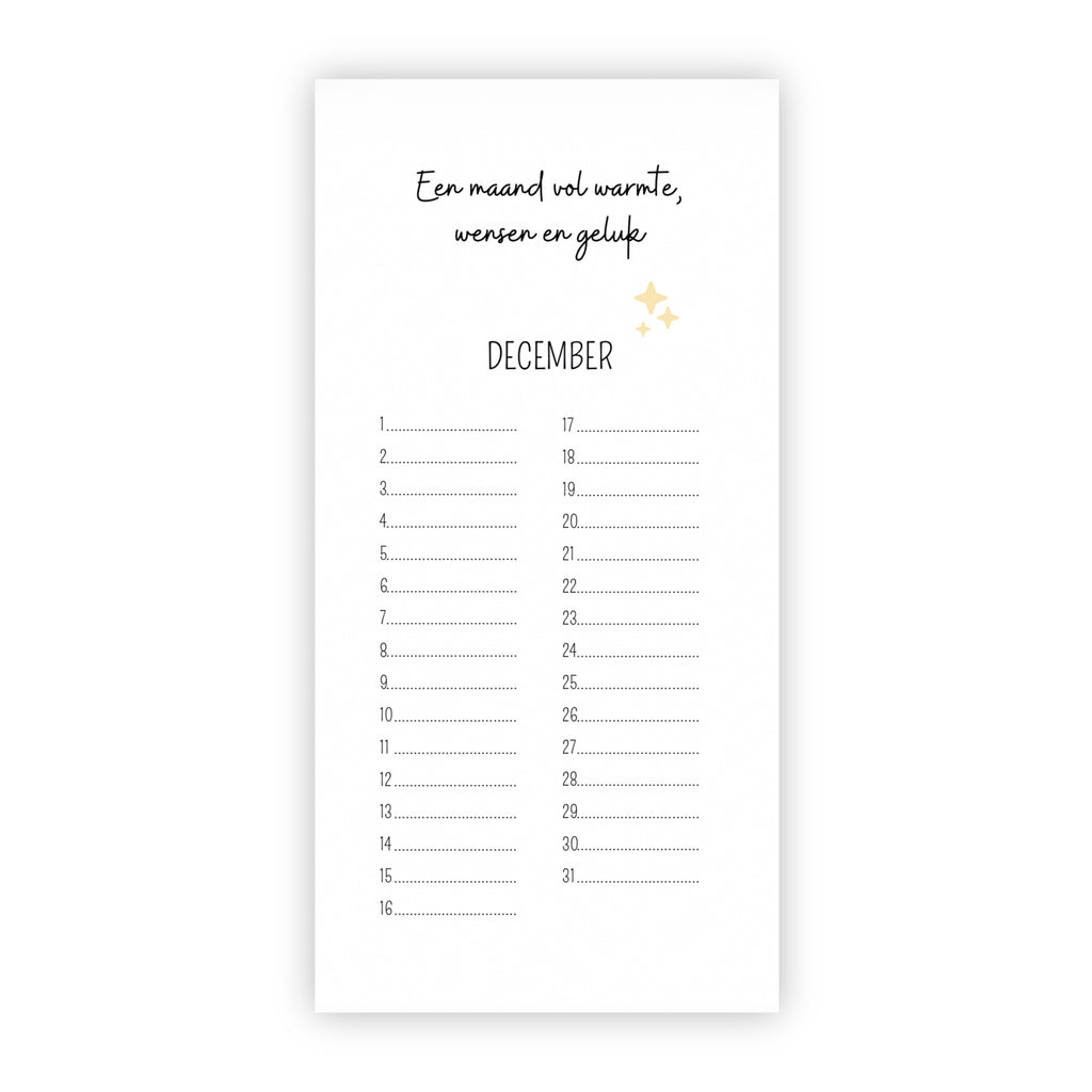 Verjaardagskalender | Taart, slingers en een lach