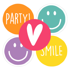 Cadeaustickers | Party 10 stuks