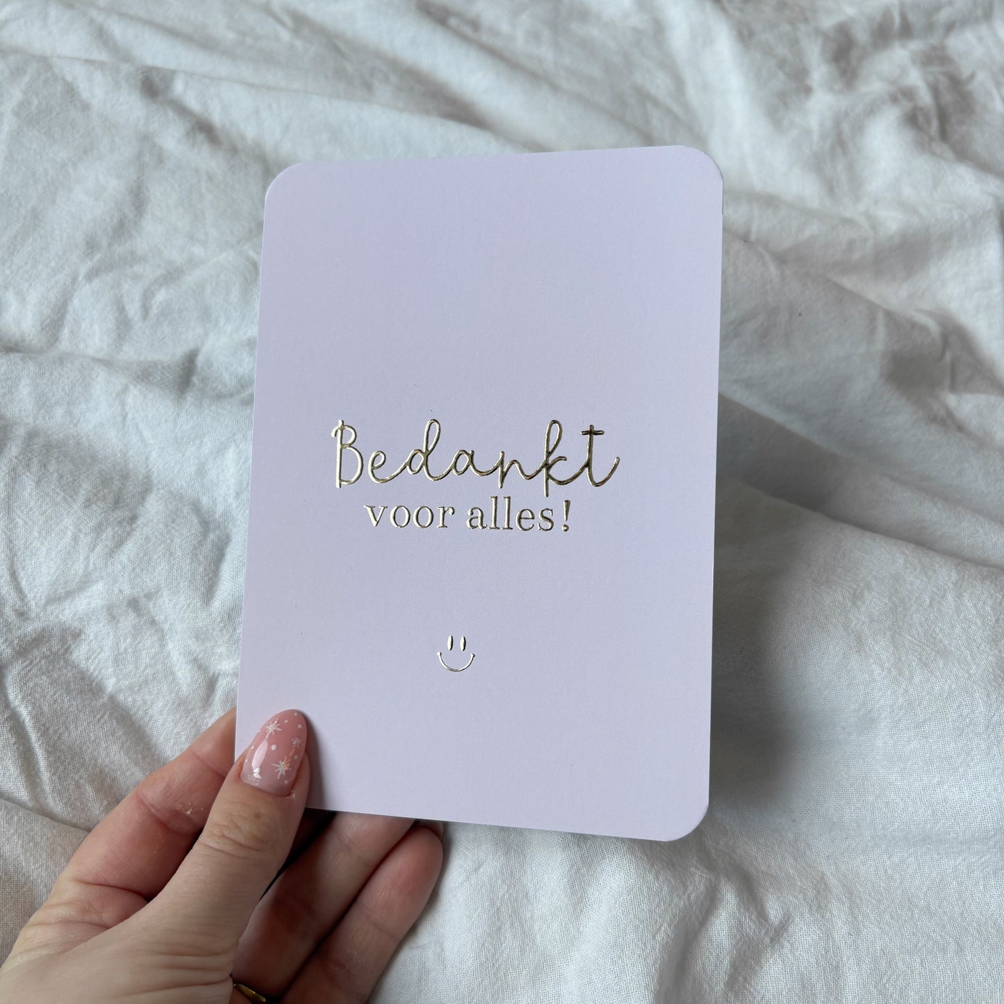 Wenskaart | Bedankt voor alles goudfolie