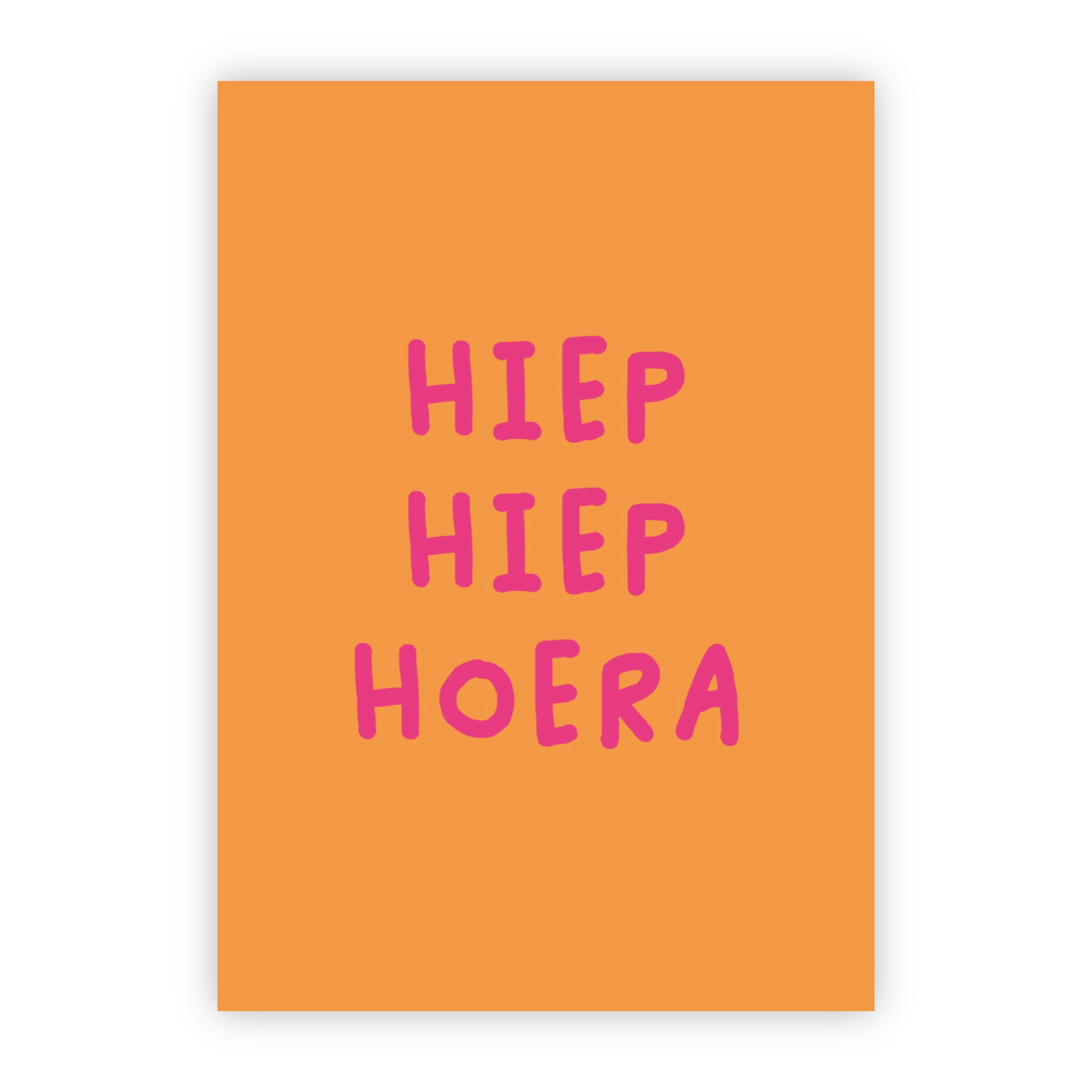 Wenskaart | Hiep hiep hoera