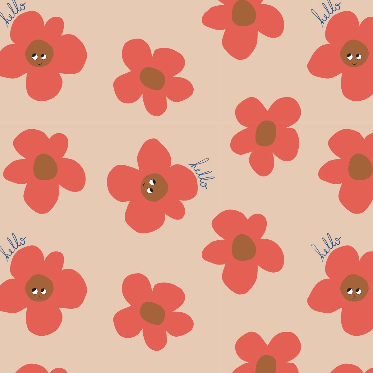 Blokbodemzak | Bloemen 5 stuks