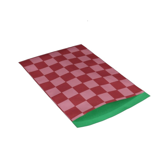 Cadeauzakjes | Geblokt roze/ rood 5 stuks