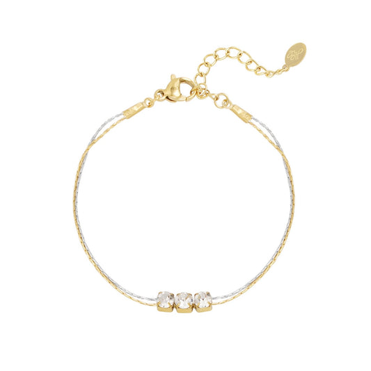 Armband | Zora zilver/ goud