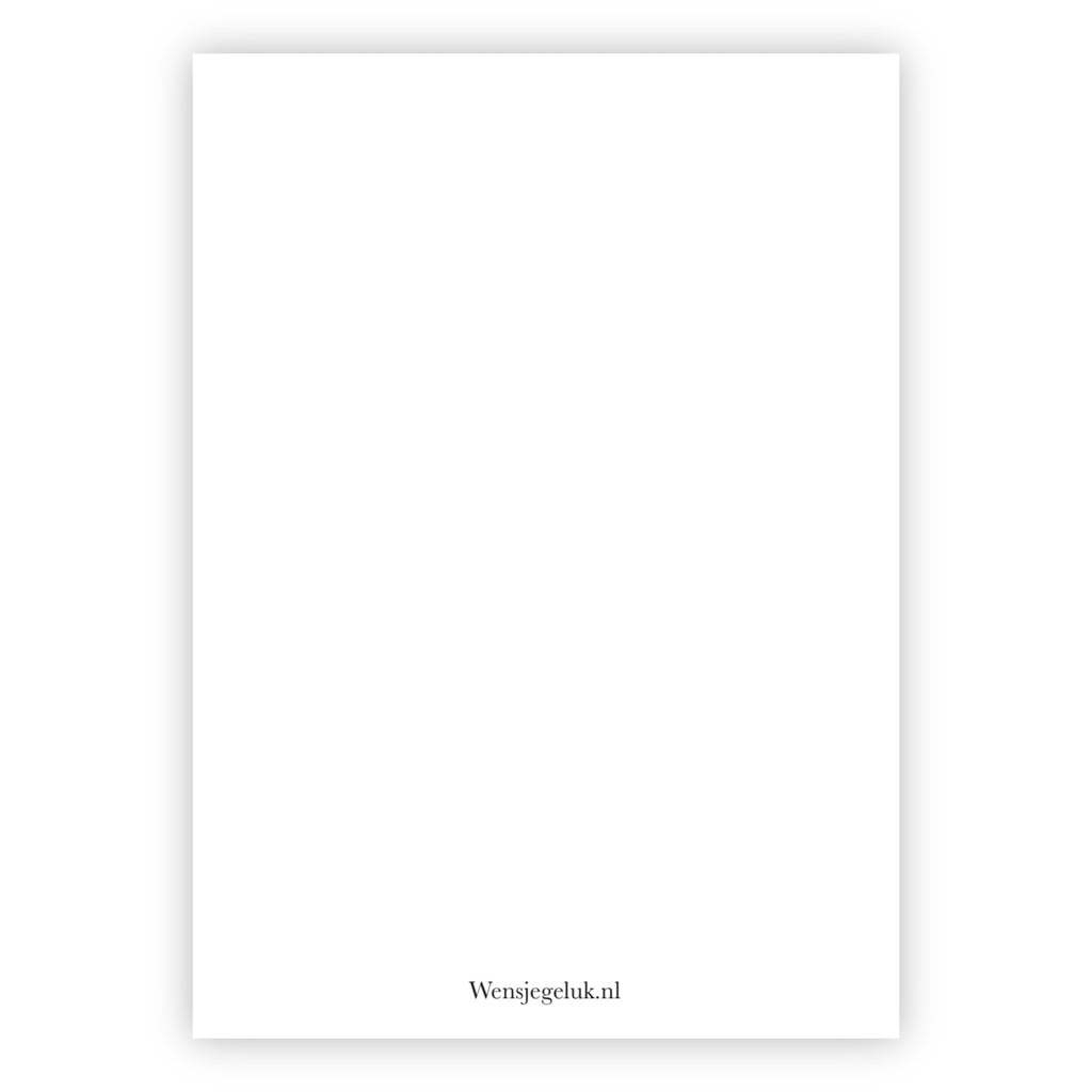 Wenskaart | Blanco giraf en zebra