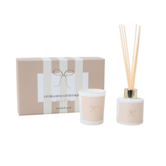 Giftset | Kaars + geurstokjes