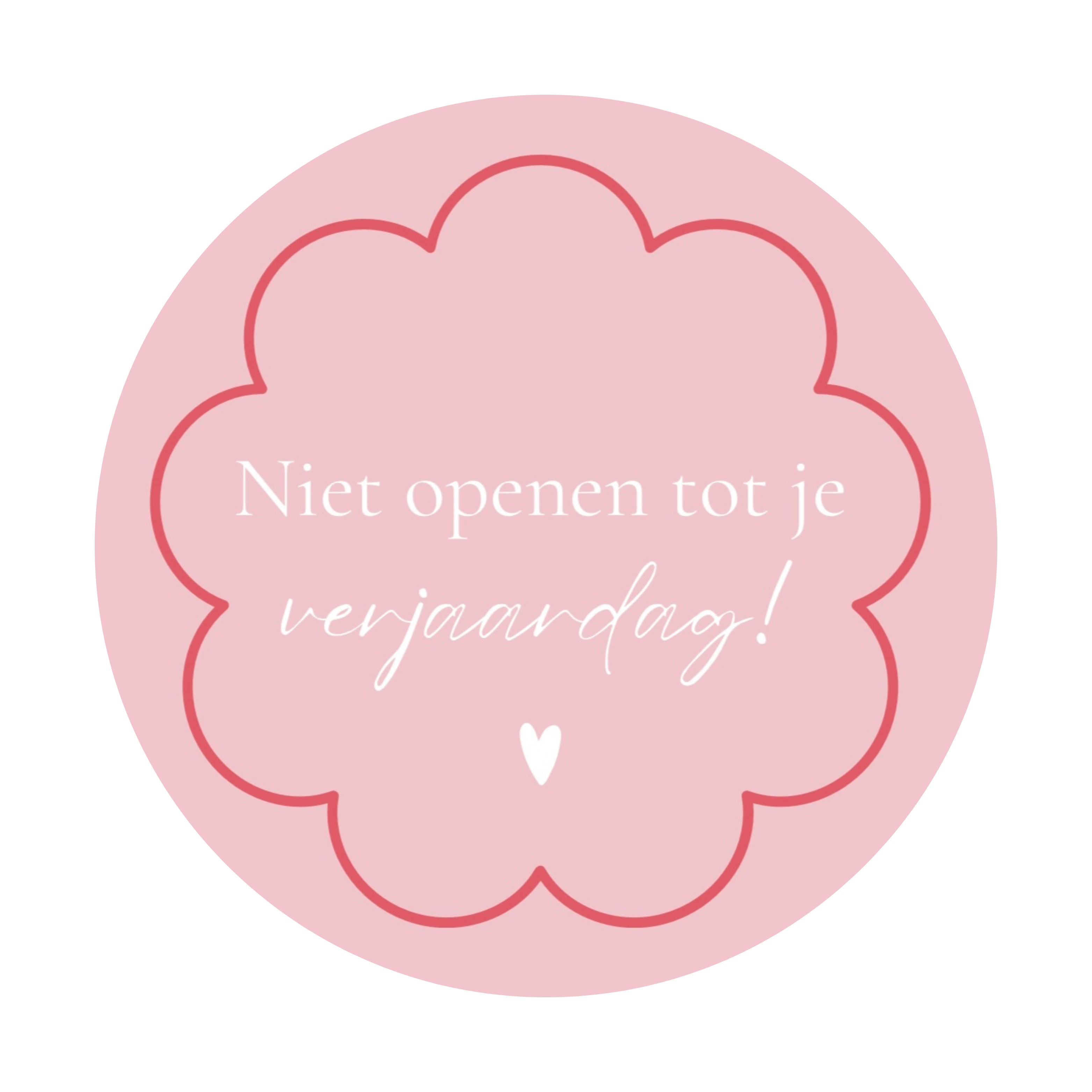 Cadeaustickers | Niet openen tot je verjaardag 10 stuks