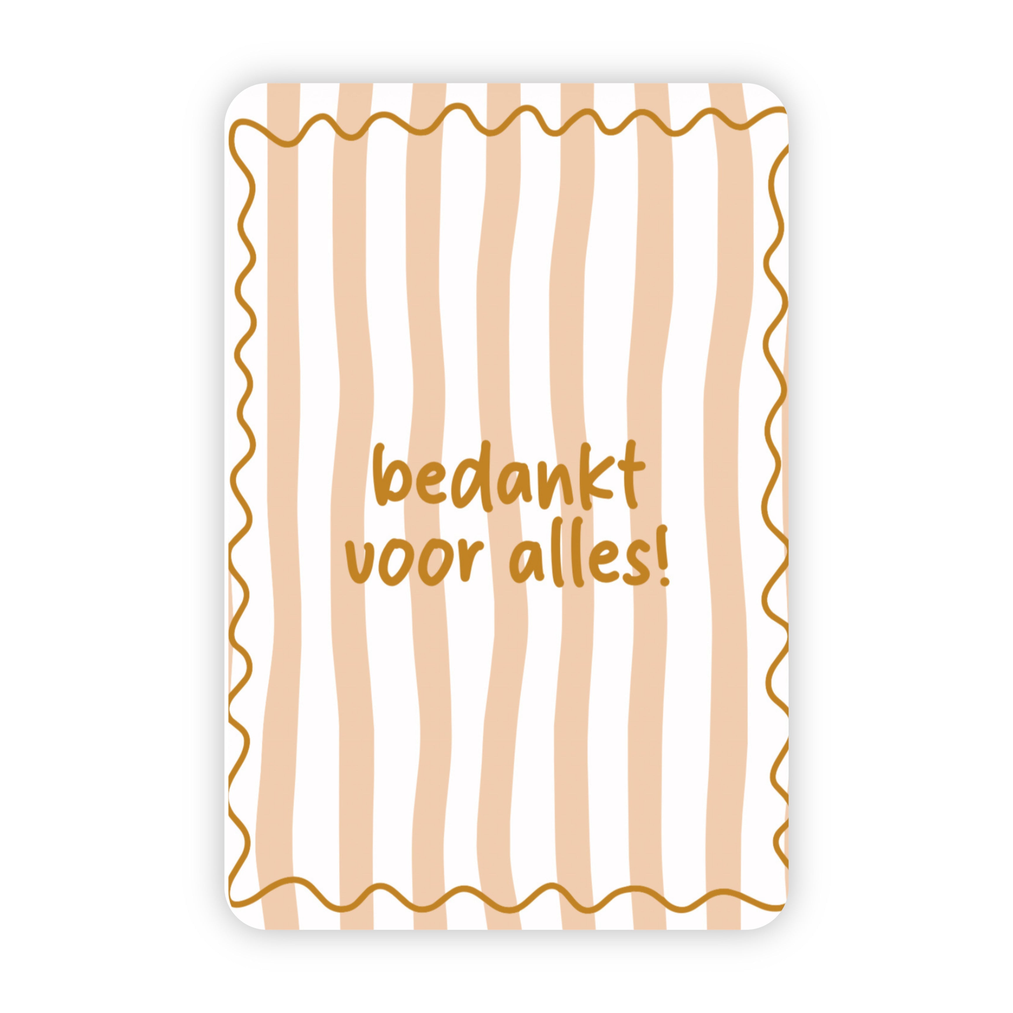 Wenskaart | Bedankt goudfolie