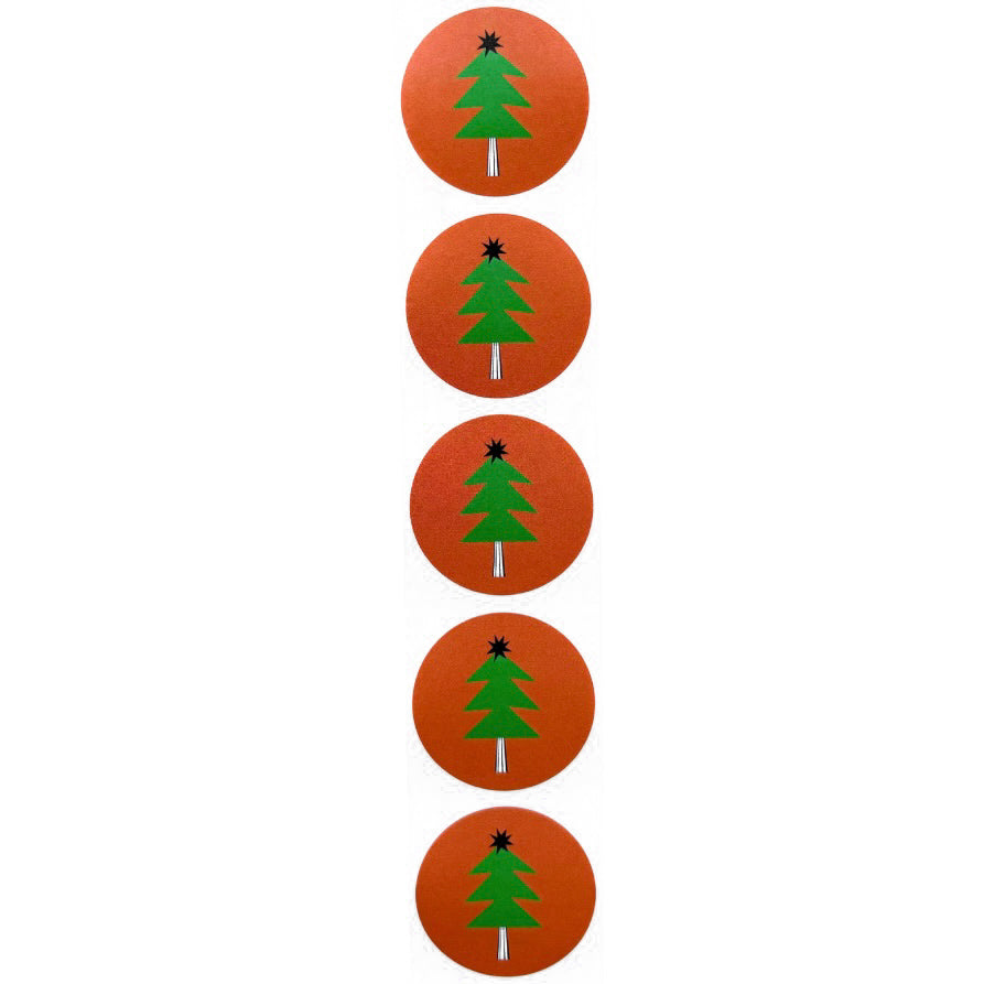 Cadeaustickers | Kerstboompjes 10 stuks