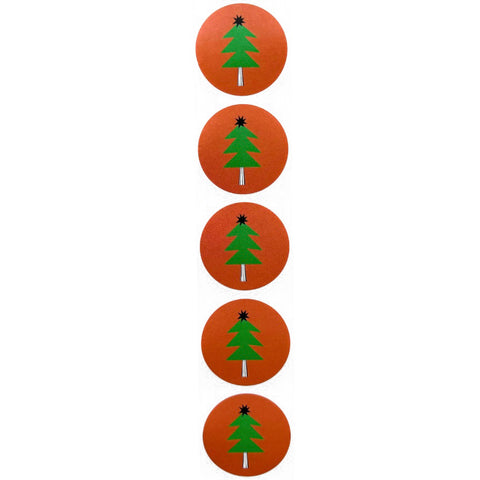 Cadeaustickers | Kerstboompjes 10 stuks