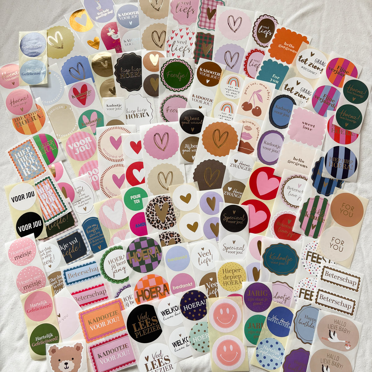 Inpakset | 150 cadeaustickers