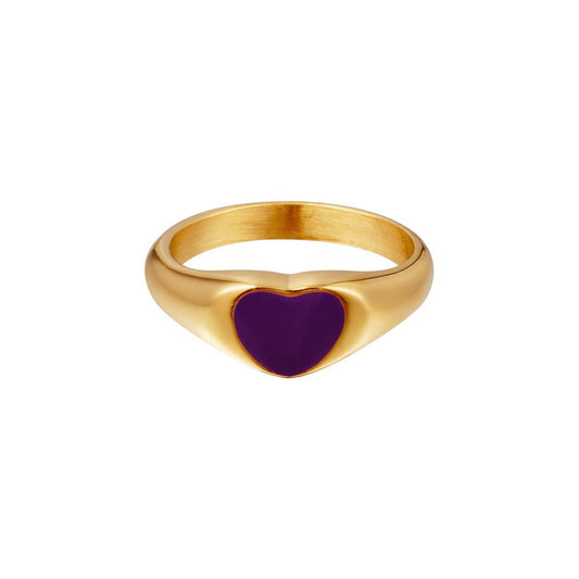 Ring | Paars/ goud