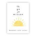 Wenskaart | Ik ga je missen