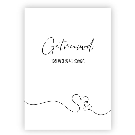 Wenskaart | Getrouwd